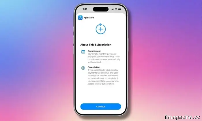 Il nuovo piano dell'App Store di Apple ti consente di pagare mensilmente per abbonamenti annuali con una condizione.