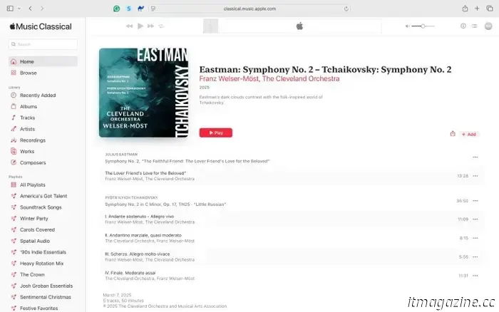 C'è un nuovo modo di ascoltare Musica classica di Apple Music, oltre a musica nuova di zecca