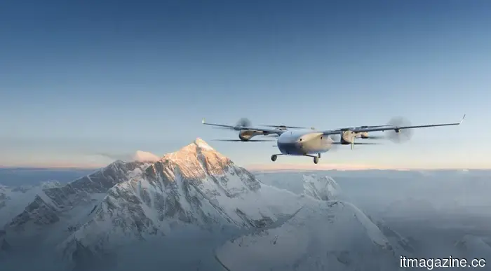 DJI introduces its inaugural VTOL fixed-wing cargo drone, the EV50, claiming it has established an altitude record on Everest.