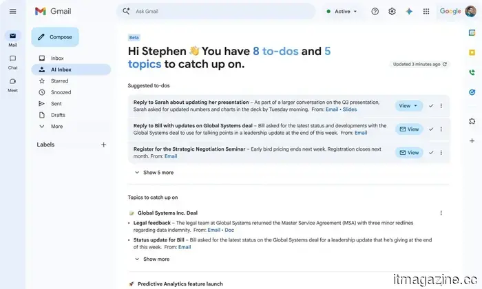 Workspace Intelligence transforms Gemini into a comprehensive AI agent capable of handling all aspects of your work.