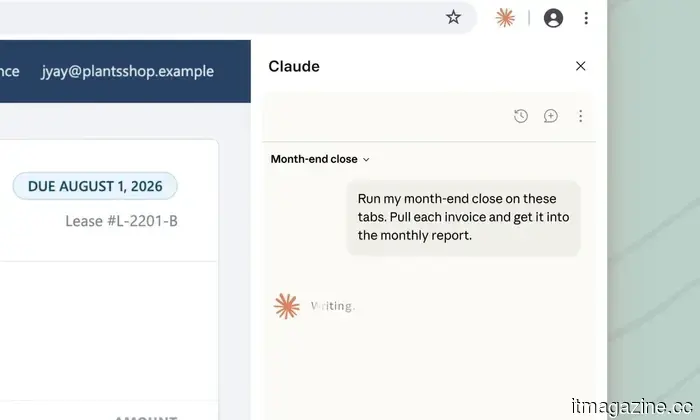 Claude is now able to retrieve data from your browser tabs and continue working on your desktop.