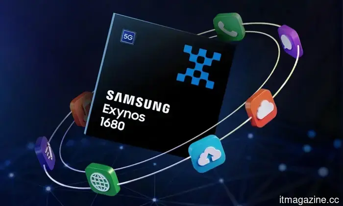 Samsung's latest Exynos 1680 offers enhanced AI and graphics capabilities for mid-range smartphones.