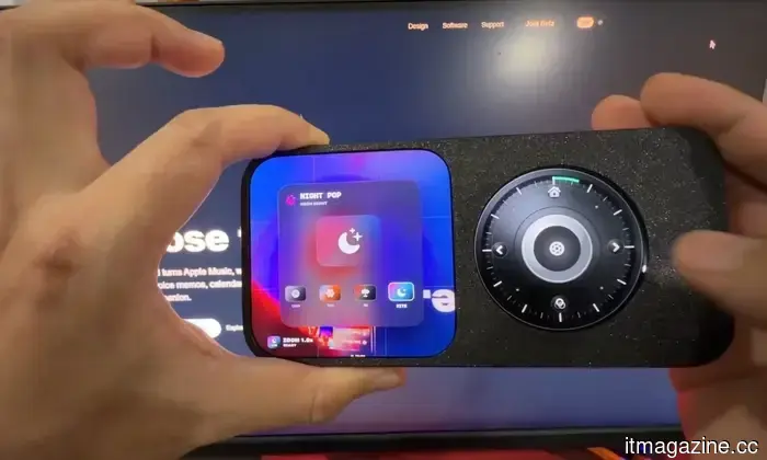 This app transforms your iPhone into a small iPod-like basic phone, complete with a case.