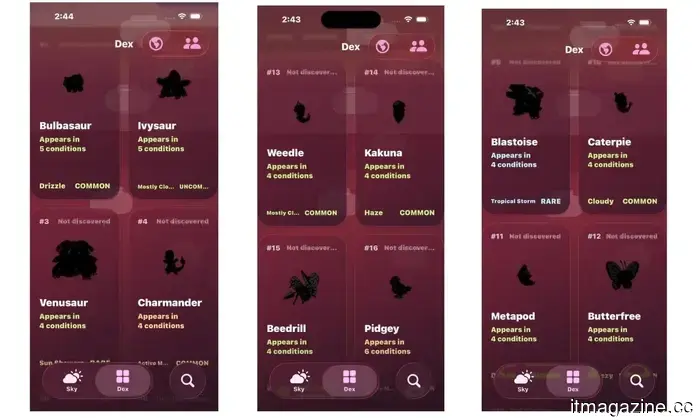 Probé esta aplicación del clima inspirada en Pokémon, y ahora consultar el clima se siente como una búsqueda en la Pokédex.