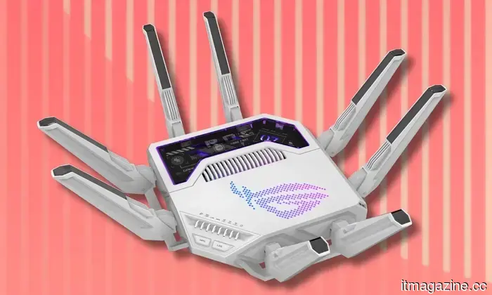 I inquired with Asus regarding their router that resembles an alien spacecraft. Its ROG lineage extends beyond just gaming.