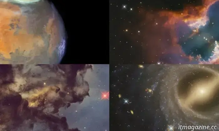 Hubble celebra su 35 cumpleaños con cuatro hermosas imágenes nuevas