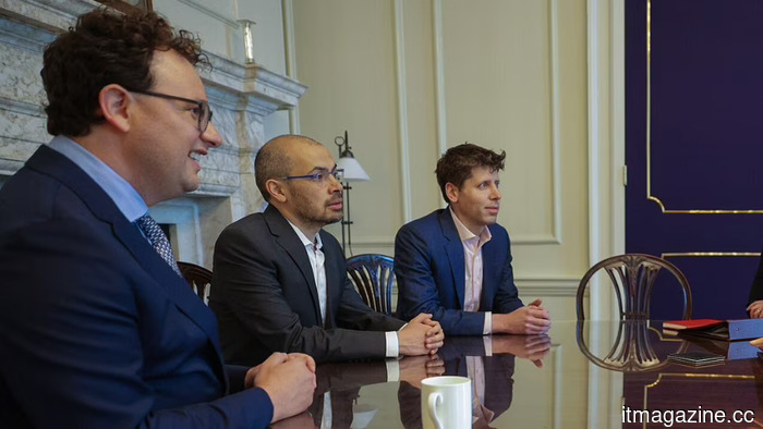 AI competitors Altman, Amodei, and Hassabis attend the G7 summit.