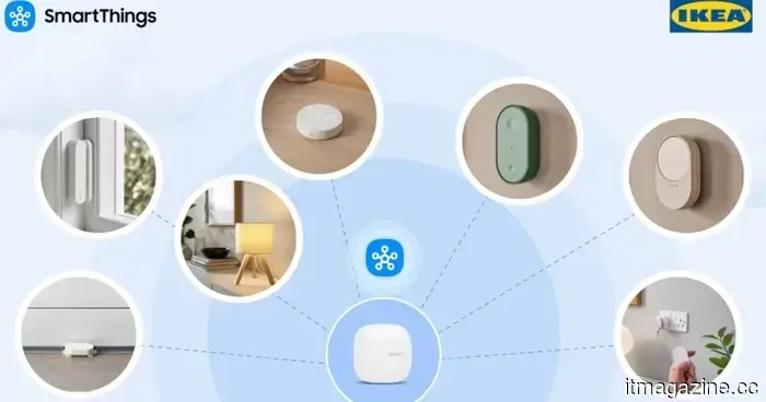 The Samsung SmartThings network will be compatible with Ikea's Matter-ready devices.