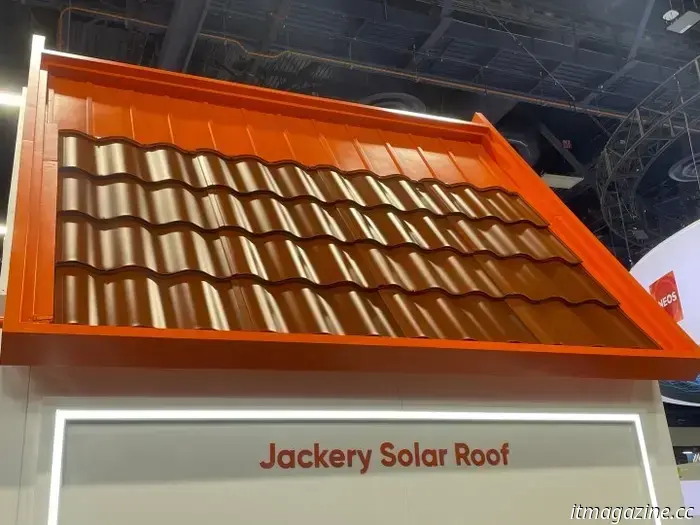 Jackery showcases the Explorer 5000 Plus solar generator and solar roofing solutions at IBS 2025.