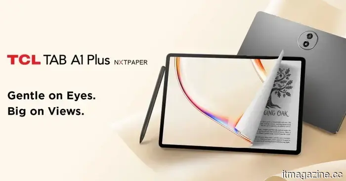 TCL ha appena aggiornato il Tab A1 Plus con la sua tecnologia NXTPAPER e una batteria più grande.