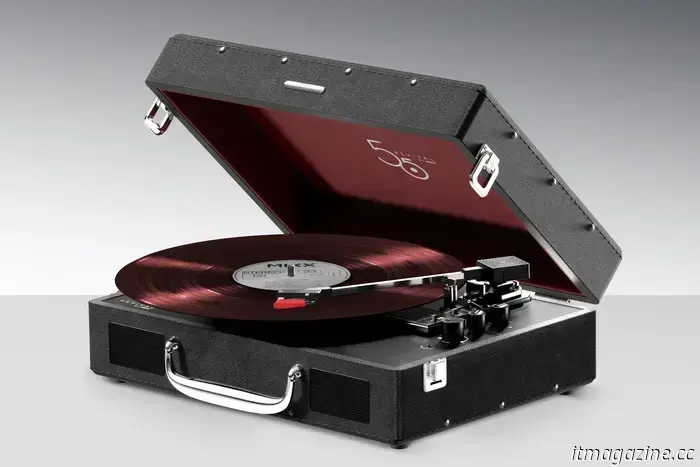 The Mixx Revival 55 suitcase record player is adorable, vibrant, and ideal for beginners.
