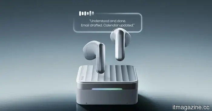 Le cuffie Plaud One AI possono ricordare le conversazioni e aiutare a portare a termine il lavoro successivamente.