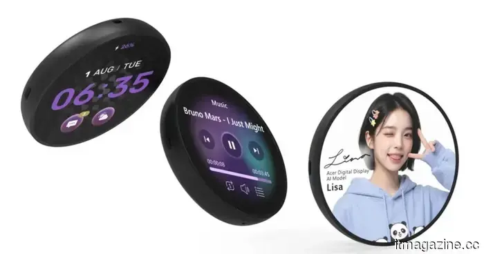 Acer's Aspire Badge is a wearable display that also serves as an emergency device.