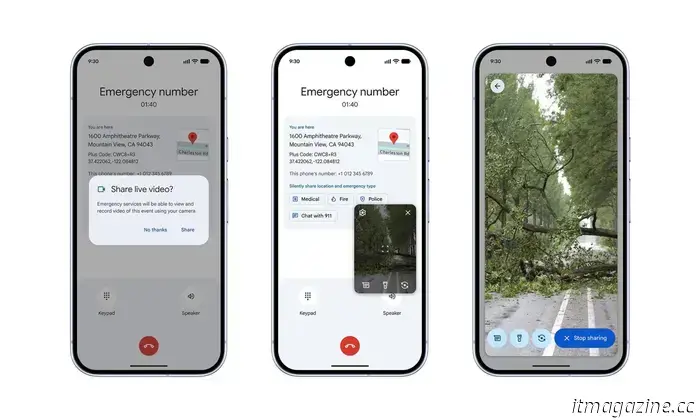 La nueva función de video en vivo de emergencia de Android ayuda a los socorristas a ver exactamente a qué te enfrentas.