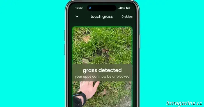 This app will actually require you to touch some grass in order to unlock poorly rated apps.