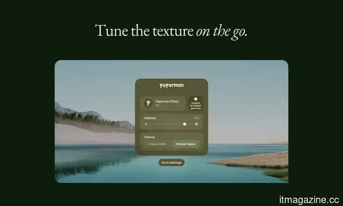 Si extrañas la sensación del papel en la era digital, esta aplicación le da a la pantalla de tu Mac un aspecto texturizado.
