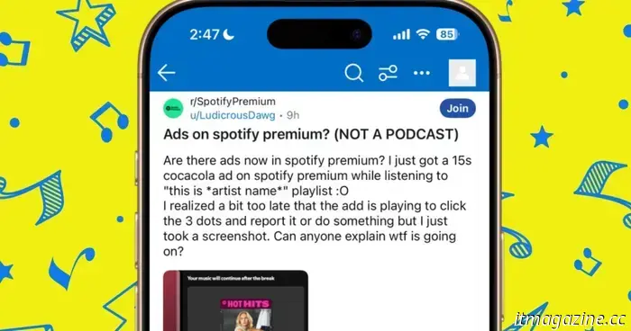 Spotify dice che risolto strano bug che sta spingendo gli annunci per gli utenti Premium