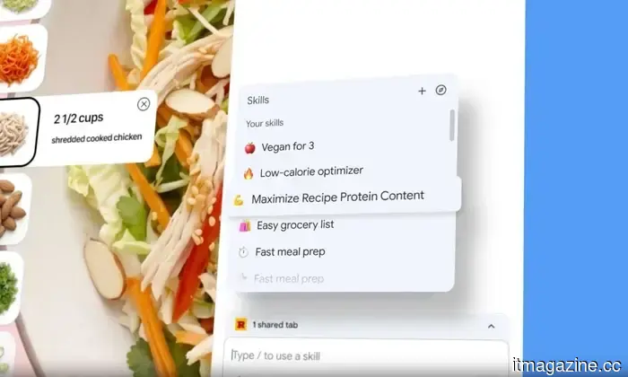 Ahora puedes guardar y reutilizar los mensajes de Gemini en Chrome con la nueva función de Habilidades.