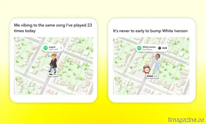 Spotify se une a Snap Map en la última actualización de Snapchat