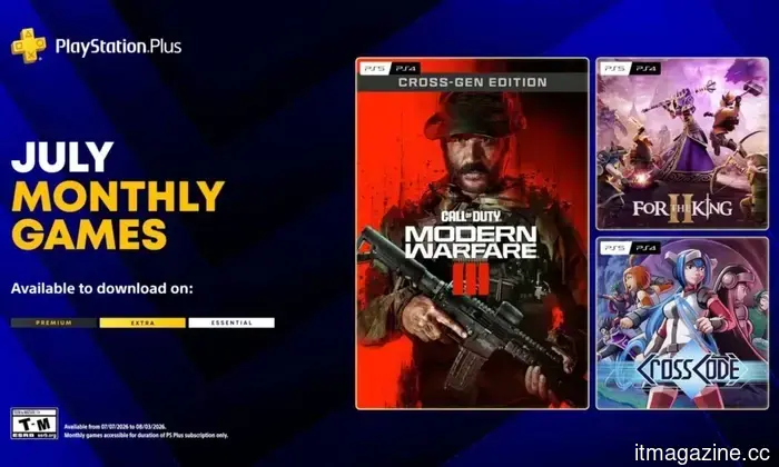 PS Plus introduces Modern Warfare III in July, along with two other games that are worth your attention.