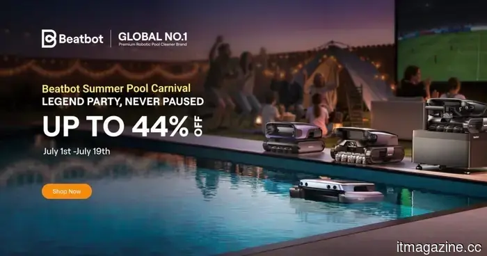 Beatbot's AI pool cleaners are designed to extend your summer festivities throughout the peak season by offering significant discounts.
