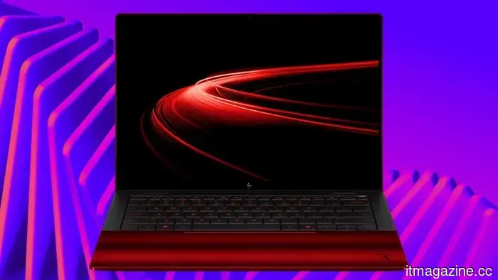 HP and Ferrari created a stunning red laptop that I can't take my eyes off.