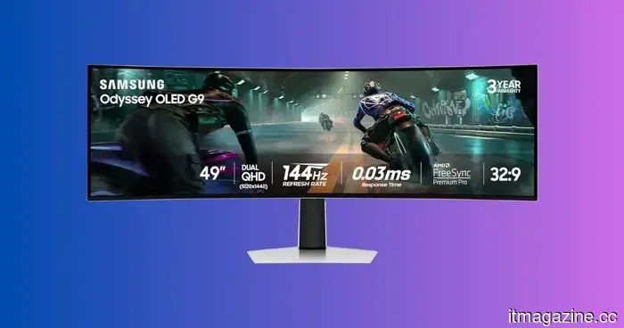 The Samsung Odyssey OLED G9 is currently available at a 31% discount, and I would confidently recommend the 49-inch QD-OLED ultrawide for $899 as the best monitor deal.