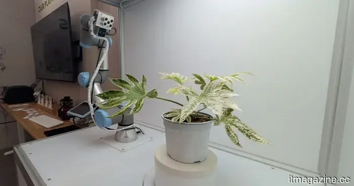Un robot premuroso ha appena vinto una medaglia d'argento in una delle più grandi esposizioni floreali del mondo.