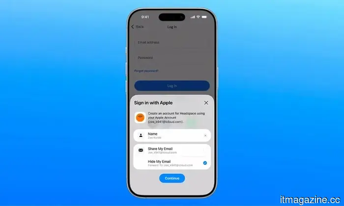 Sign in with Apple and iCloud+ Hide My Email are combining to reduce your memory load.