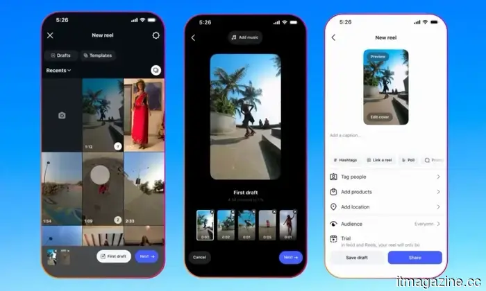 Instagram's latest editing feature, 'First Draft,' allows you to transform your clips into a Reel in just seconds.