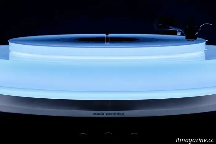 Audio-Technica’s floating Hotaru turntable exudes $10,000 of radiant style.
