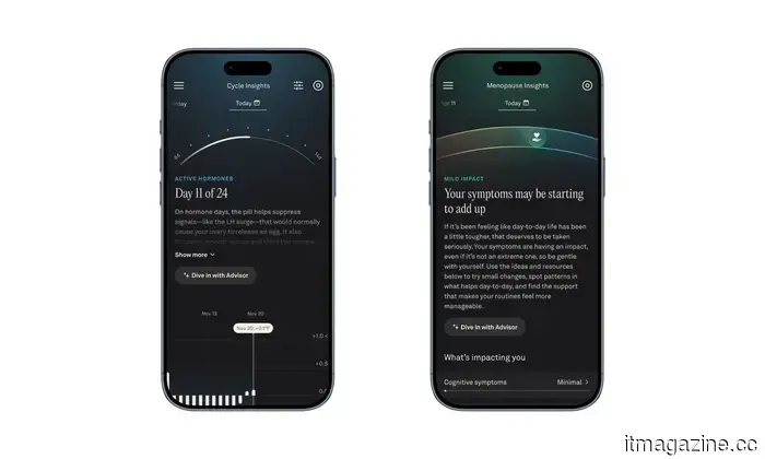 Oura представляет функции гормонального здоровья с отслеживанием контрацепции и менопаузы