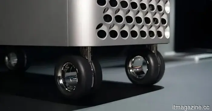 Apple's outrageous $700 wheels for its desktop computer are no longer available.