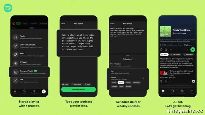 Spotify can now create a personalized podcast playlist based on a simple request.
