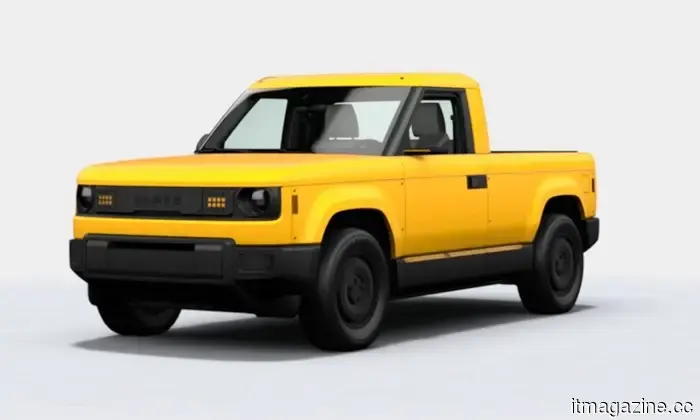 Slate’s new electric truck colors resemble those from a Crayola box.