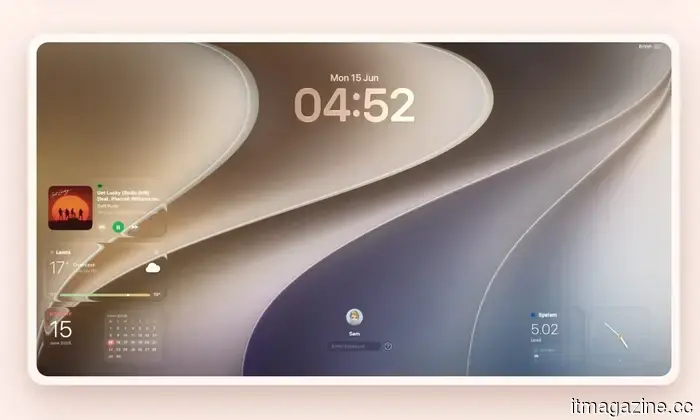 This complimentary Mac application adds beautiful glass-like widgets to your lock screen.