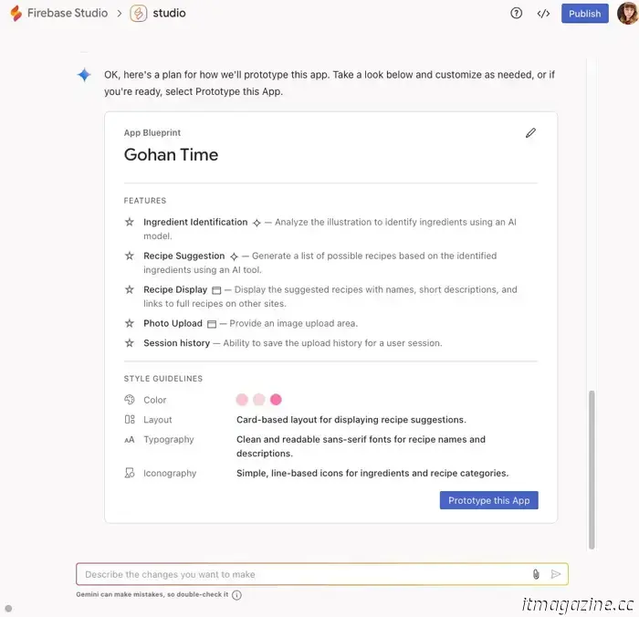 Firebase Studio di Google ti consente di prototipare le app in pochi minuti, senza bisogno di codice