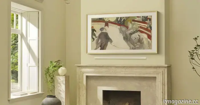 Samsung The Frame Pro scarica i cavi per mascherare la tua TV come arte