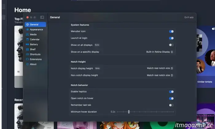 Я не фанат MacBook notch, поэтому превратил его в центр активного отдыха