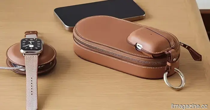 This premium leather Apple Watch charging kit from Hermès is priced higher than a MacBook Pro.
