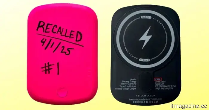 Casely is recalling almost 500,000 power banks due to a fire risk. Here’s how to determine if your device is included in the recall.