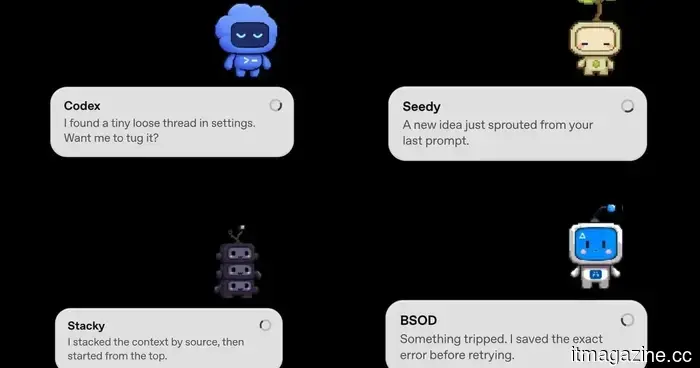 El Codex de OpenAI ahora tiene una pequeña mascota de IA que te mantiene actualizado mientras codificas.