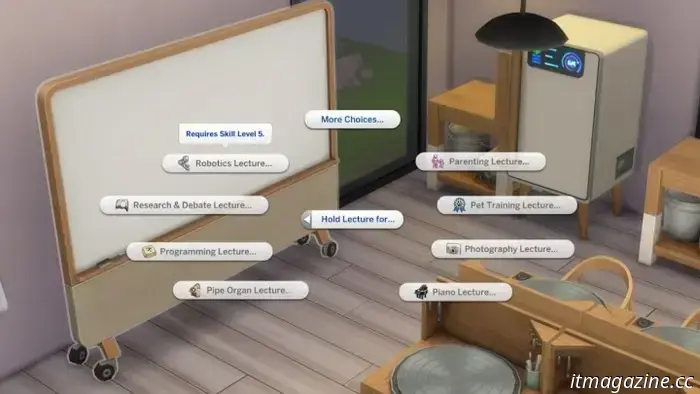 How to conduct a class and lecture in The Sims 4: Businesses and Hobbies.