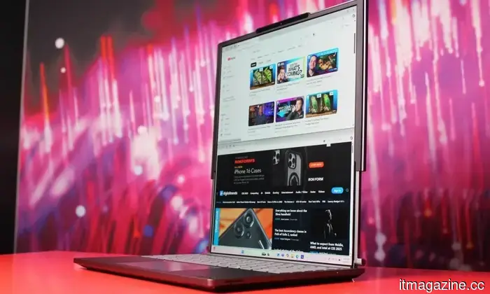 Il prossimo ThinkBook di Lenovo potrebbe espandersi lateralmente in un setup ultrawide portatile.