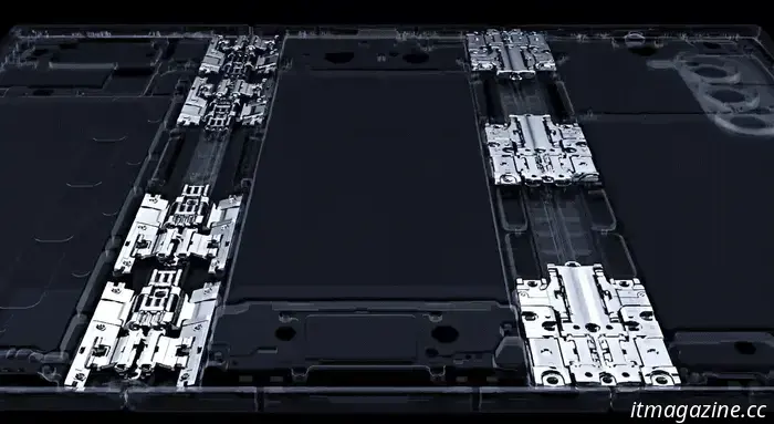 Samsung's Galaxy Z Trifold features an innovative hinge mechanism and a screen designed to absorb shocks.