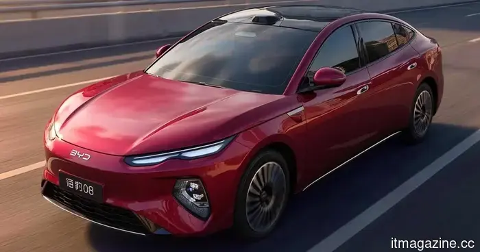 BYD Seal 08 fa scalpore per meno di 30.000 dollari e dà del filo da torcere alla Tesla Model 3.