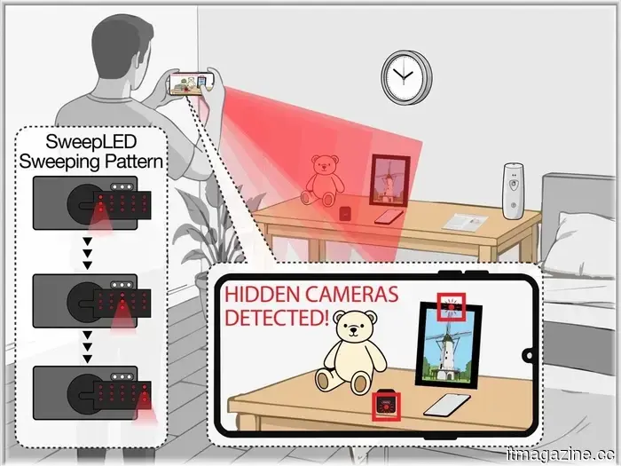 Researchers created a $7 device capable of locating hidden cameras within seconds.