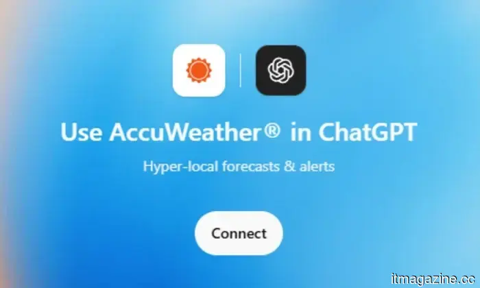 ChatGPT can now provide real-time weather information using AccuWeather.