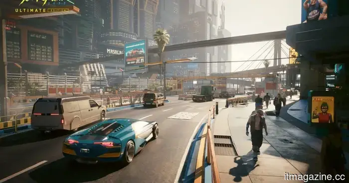Cyberpunk 2077 is providing a significant enhancement to Samsung's glasses-free 3D gaming monitor.