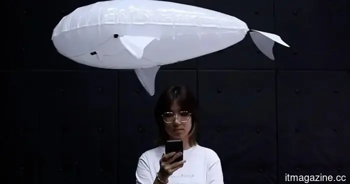 This hovering AI robot appears to have emerged from a Studio Ghibli movie, and that’s precisely the intention.